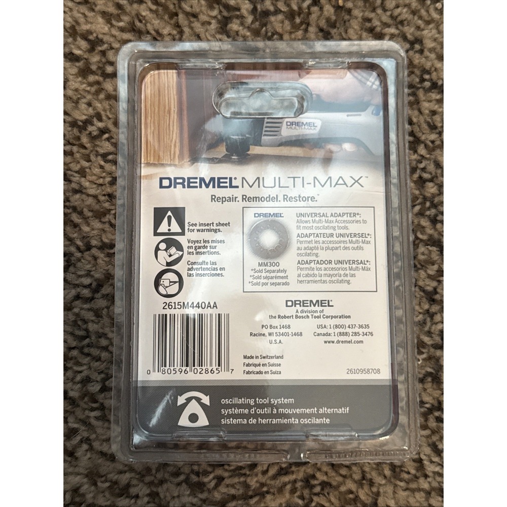 Dremel MM440 Multi-Max Wood Flush Cut Blade, 3/4" - Picture 2 of 2
